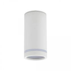 Lampa sufitowa spot biały – tuba natynkowa JET WHITE DOWNLIGHT 1* GU10 6919 TK Lighting