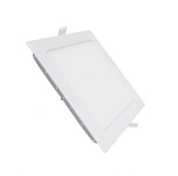 Panel LED kwadrat niklowany 12W - b.neuralny