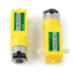 Silnik DC Dagu DG01D 48:1 4,5V z podwójnym wałem - 2 szt.