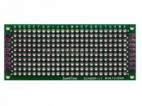 Płytka drukowana; 30x70mm, wiercona, 2-stronna