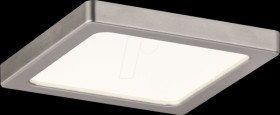 92954 LED recessed panel Areo, 5 W, 3000 K, square, nickel