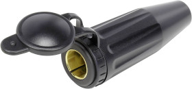 TRU COMPONENTS Złącze samochodowe żeńskie z nasadką ochronną Obciążalność prądu maks.=20 A