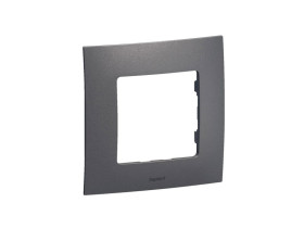 NOWE NILOE Ramka 1 pojedyncza stalowa medium grey NP111MG LEGRAND