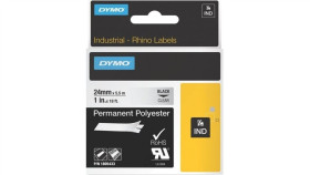 Taśma Dymo Ind Poliestrowa Trwała 24Mm X 5,5M (Przezroczysta / Czarny Nadruk)...
