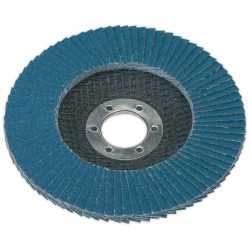 Sealey FD11540 Flap Disc Zirconium &#xD8;115mm 22mm Bore 40grit