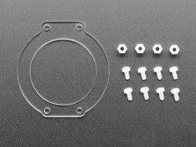 Adafruit Clear Acrylic Lens Holder + Hardware Kit for HalloWing