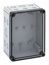 Obudowa Polistyren szerokość zew. 180 mm długość zew. 130 mm wys. zew. 111 mm Günther Spelsberg IP66 Szary