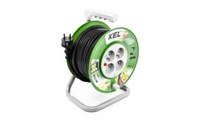 Przedłużacz bębnowy STANDARD LINE 30m H05VV-F 3x1,5 4xGS /+ termik/ 16A czarny