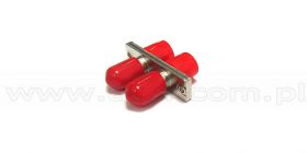 Adapter światłowodowy hybrydowy FC/UPC - ST/UPC duplex, wielomodowy