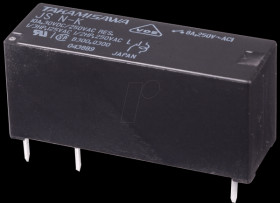 JS-24-MN-KT-X JS miniature power relay, 24 V, 1 NO, 8 A