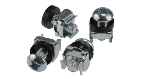 Śruby Montażowe M6 Do Szafy Rack 19 (Zestaw) 4Szt.