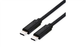 Kabel Roline Usb4 Gen2x2, C-C, M/M, 20Gbit/S, 240W, Zwart, 2 M