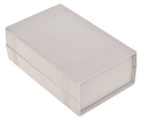 Obudowa ABS szerokość zew. 92,5 mm długość zew. 147,6 mm wys. zew. 50,3mm RS PRO IP30 Jasnoszary