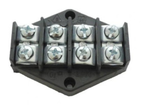 Płytka szyna rozgałęźna odgałęźna łączeniowa złączka 4x4,0mm2 - 4 tory/ 24601