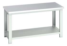 Stół warsztatowy szer. 750mm maks. obciążenie: 450kg Podstawowy stoł Blacha stalowa dł. 1500mm wys. 840mm