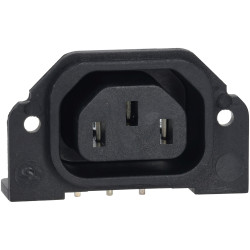 Bulgin PX0675/PC 10A 250V 3P C13 PC Flange Rear Mount Outlet