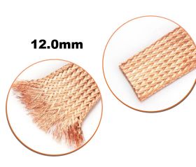 Oplot miedziany - plecionka miedziana 12mm 1metr