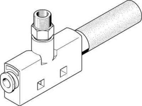 FESTO Dysza podciśnieniowa VN-10-L-T4-PQ2-VA5-RO2 549254 QS-6, Tłumik Materiał obudowy POM Element uszczelniający NBR