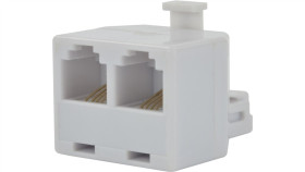 Rozdzielacz Telefoniczny Rj11 6P4c 1Wtyk / 2Gniazda Kat.3