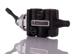 Zawór kontrolny pneumatyczny 3/2 z przełącznikiem G 1/8 RS PRO 1/8in