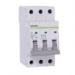 Wyłącznik nadprądowy S bezpiecznik 3-fazowy C10 (C 10A) 3-biegunowy 3P (400V AC) 2,25 modułu SLIM NOARK