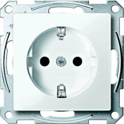 Gniazdo wtykowe SCHUKO, z przesłoną, b.śrub., B.P, P, Sys M MTN2300-0319