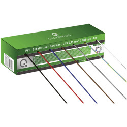 Quadrios 19011CA085 Wire Strand 70m 1x0.25mm&#xB2; Multi-Colour Plastic Coils
