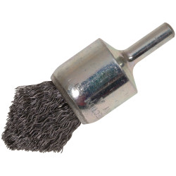 Lessmann 453.162 Pointed End Brush with Shank 23/68 x 25mm, 0.30 Steel Wire