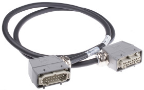 Wzmocnione złącze zasilania 16-pinowe HARTING 7A 600 V Żeńskie do męskiego