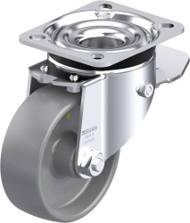 Blickle 651836 LK-PO 100G-1-ST-ELS Rolka obrotowa z blachy stalowej Średnica koła: 100 mm Maksymalne obciążenie: 280 kg