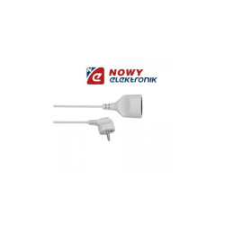 Przedłużacz 1Gn 2m Z/U Biały Uziemienie, EPS-102 ELGOTECH