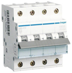 Hager MBN610 MBN610 Wyłącznik automatyczny 4 styki 10 A 400 V