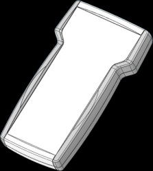 ABS enclosure, (L x W x H) 208 x 117 x 30.3 mm, light gray/white (RAL 9002), IP54, TNT22.30