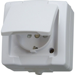 Kopp 302402074 Arctic Wet Room Switch Frame White Flush-Mounted