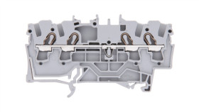 Złączka Szynowa 4-Przewodowa 2,5Mm2 Szara 2002-1401 Topjobs