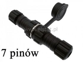 Wtyk i gniazdo na kabel; 7-pinowe