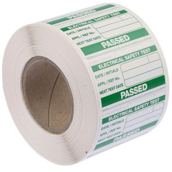 Seaward 91B038 PAT Testing Labels &#x27;Pass&#x27;