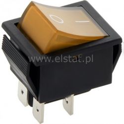 Przeł. kołys. ON-OFF stabilny 4p podśw.230V 15A
