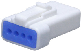 Socket housing, 4 pole, pitch 2 mm, straight, green, 04R-JWPF-VSLE-S