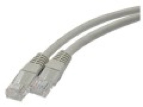 Kabel krosowy RJ45, 568B, U/UTP, linka, PowerCat 6, LS0H 0.5m, Szary PCD-02000-0E/10szt./