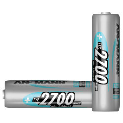 Ansmann 5030842 AA - Pack of 4 2700mAh NiMH AA Batteries