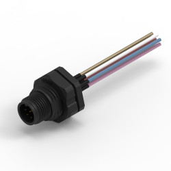 Złącze wielostykowe przemysłowe 8-pinowe M12, panelowe Wtyczka Wurth Elektronik