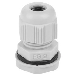 Dławnica kablowa 4,5-7mm IP67 gwint calowy jasnoszara PG9