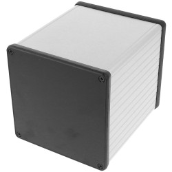 Hammond 1455NS1202 Extruded Enclosure 103 X 103 X 120 Clear Anodise