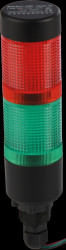 Signalling column, red/green, LED, 24 V AC/DC