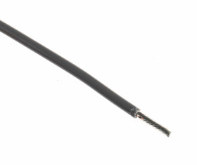 Przewód jednożyłowy linkowy 1.32 mm² Szary Alpha Wire PVC 16 AWG 300 V dł. 305m 26/0,25 mm +105°C Lista UL