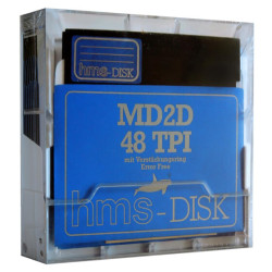 5,25" Diskettes DD "hms" in Archiv Box