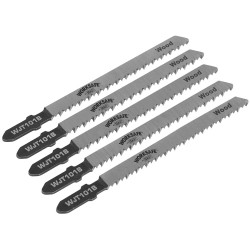 Worksafe WJT101B Jigsaw Blade Wood &amp; Plastics 75mm 10tpi - Pack of 5