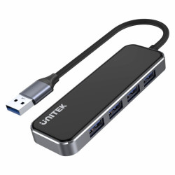 HUB USB 3.1 4xUSB UNITEK Szklany
