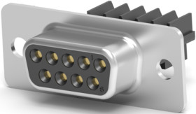 D-Sub socket, 9 pole, standard, equipped, straight, IDC connection, 1-745491-9